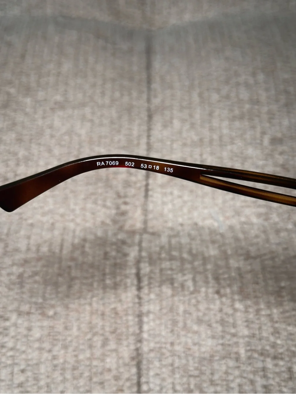 New Ralph by Ralph Lauren RA7069 Eyeglasses Tortoise Havana Full Set 53-18-135